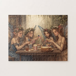 4 juli Sprookjesthee Vintage Cottagecore Patriotti Legpuzzel