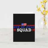 4 juli squad coole patriottische crew mannen vrouw kaart (Gele Bloem)