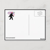 4 juli Squatchin' met vuurwerk Briefkaart (Achterkant)