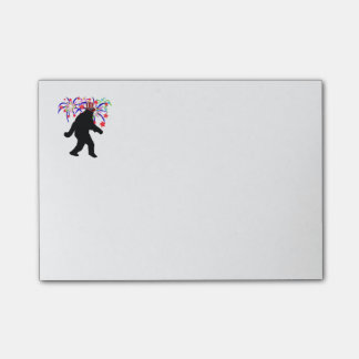 4 juli Squatchin' met vuurwerk Post-it® Notes