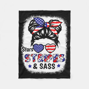 4 juli Star Stripes S USA Vlag Patriottische Kinde Fleece Deken