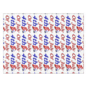 4 juli Star Stripes Tafelkleed (Voorkant (Horizontaal))