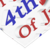 4 juli Star Stripes Tafelkleed (Gekanteld)