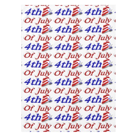 4 juli Star Stripes Tafelkleed (Voorkant)
