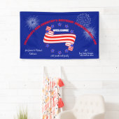 4 juli Stars-Stripes America Birthday Verenigde St Spandoek (Insitu)