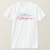 4 juli Stars & Stripes Cute Script T-shirt (Design voorkant)