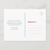 4 juli Stars Stripes Flag Red White Blue BBQ Uitnodiging Briefkaart (Achterkant)