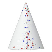 4 juli Stars Stripes Folie Balloons Feesthoedjes (Achterkant)