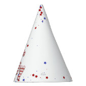 4 juli Stars Stripes Folie Balloons Feesthoedjes (Rechts)