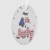 4 juli Stars Stripes Folie Balloons Ornament (voorkant)