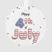 4 juli Stars Stripes Folie Balloons Ornament (voorkant)