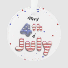 4 juli Stars Stripes Folie Balloons Ornament