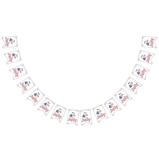 4 juli Stars Stripes Folie Balloons Vlaggetjes (Alle)