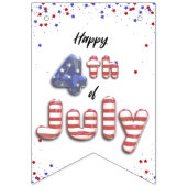 4 juli Stars Stripes Folie Balloons Vlaggetjes (Eerste vlag)