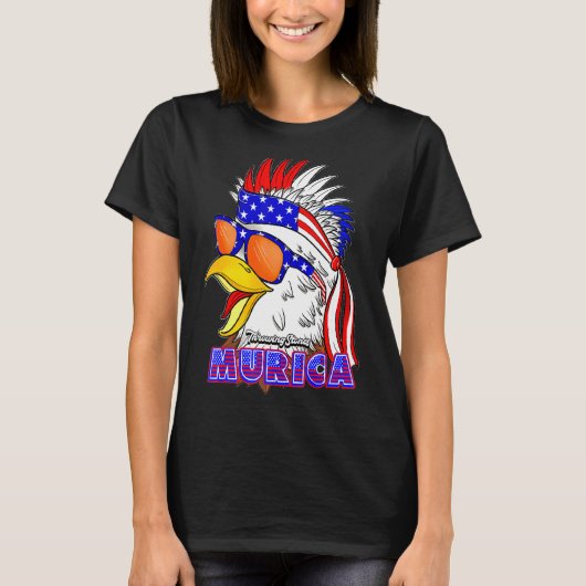 4 juli Stenen gooien Merch T-shirt (Voorkant)