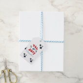 4 juli sterren BBQ  feest handlettering Cadeaulabel (Met Touw)