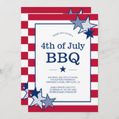 4 juli Sterren en strepen Moderne Patriottische BB Kaart (Voorkant / Achterkant)