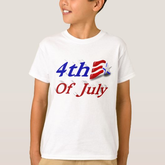 4 juli sterren en stripes T-Shirt (Voorkant)