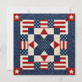 4 juli sterren quilt kaart (Achterkant)