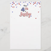 4 juli sterren Stripes Foil Balloons Briefpapier (Voorkant)
