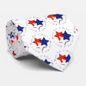 4 juli Sterren Stropdas (Opgerold)