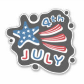4 juli sticker (Voorkant)