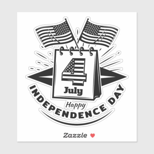 4 juli sticker (Vel)