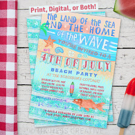 4 juli Strand of Pool Party | Zomerzwemmen Kaart