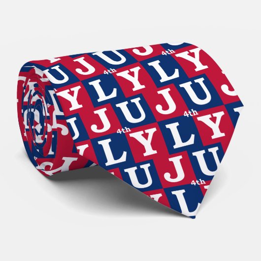 4 juli stropdas (Opgerold)