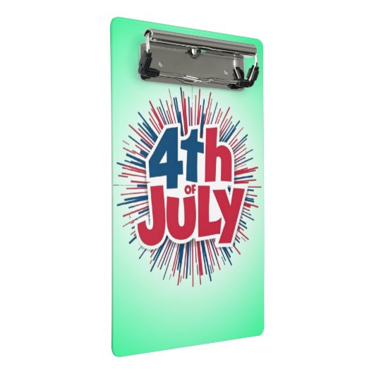 4 juli Sublimatie-98146 Mini Klembord (Schuin)