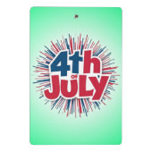 4 juli Sublimatie-98146 Mini Klembord (Achterkant)