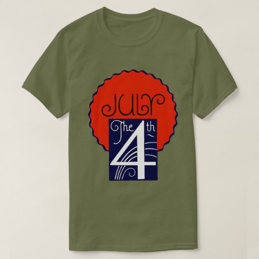 4 juli t-shirt (Design voorkant)