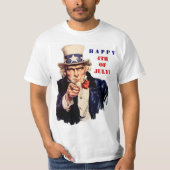 4 juli t-shirt (Voorkant)