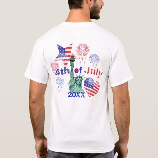 4 juli t-shirt (Achterkant)
