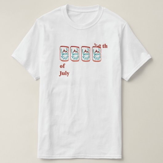 4 juli t-shirt (Design voorkant)