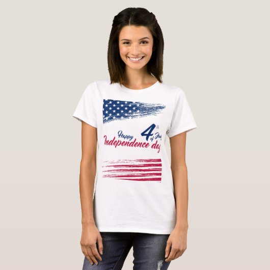 4 juli T-Shirt (Voorkant volledig)