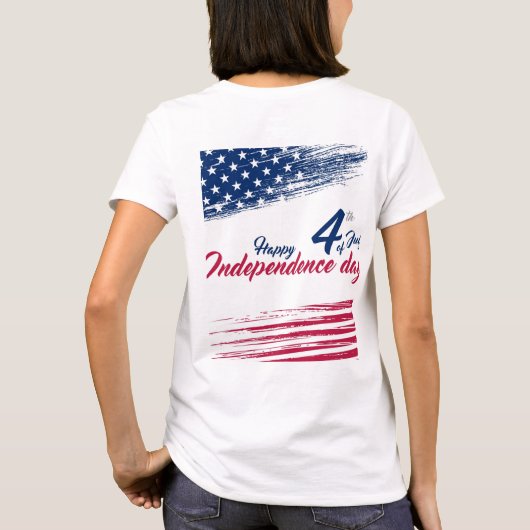 4 juli T-Shirt (Achterkant)