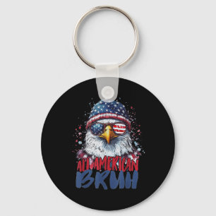 4 juli T-shirt Alle Amerikaanse Bruh Eagle Kinder Sleutelhanger