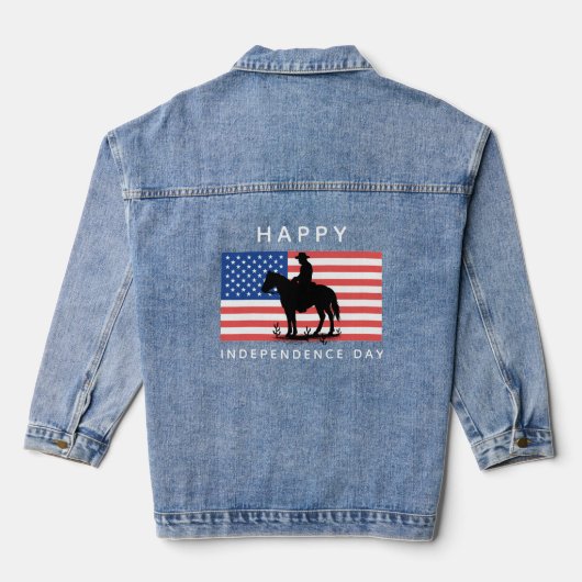 4 juli T-shirt Denim Jacket (Achterkant)