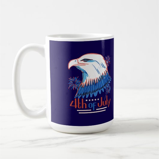 4 juli T-shirt Koffiemok (Links)