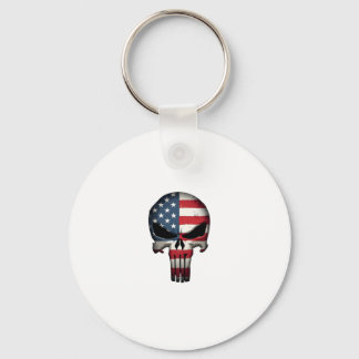 4 juli T-shirt voor vrouwen mannen Amerikaanse vla Sleutelhanger
