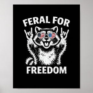 4 juli T-shirt Vrijheid Patriottisch Mannen Vrouwe Poster