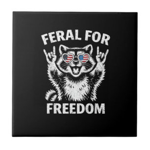 4 juli T-shirt Vrijheid Patriottisch Mannen Vrouwe Tegeltje
