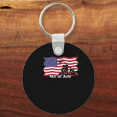 4 juli T-Shirten Iwo Jima Sleutelhanger (Voorkant)