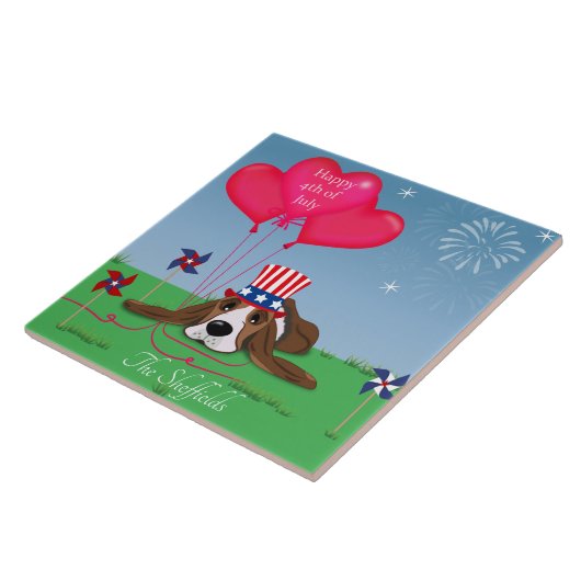 4 juli tegeltje (Zijkant)