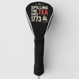 4 juli Thee Morsen Sinds 1773 Patriottisch  Golfheadcover