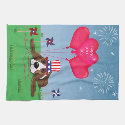 4 juli theedoek (Horizontaal)