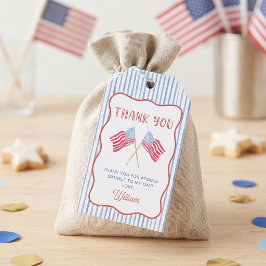 4 juli thema cadeautags voor jongens cadeaulabel