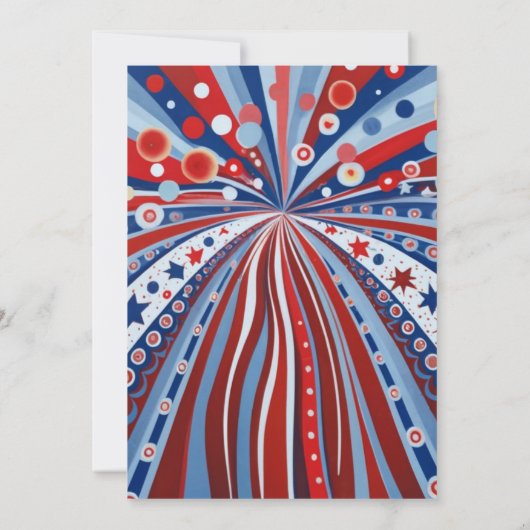 4 juli Thema Koppel Douche Kaart (Achterkant)