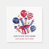 4 juli-thema servet (Voorkant)